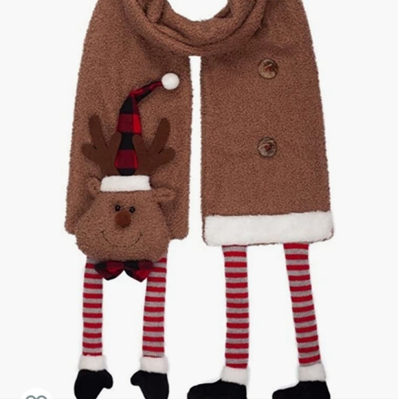Christmas Scarf -reindeer - Picture 2 of 11